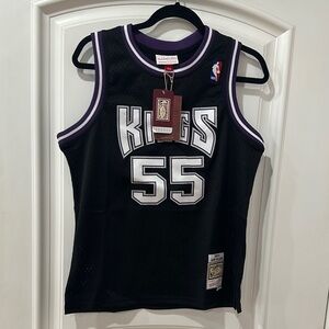 Mitchell & Ness Black and White Nets Jersey